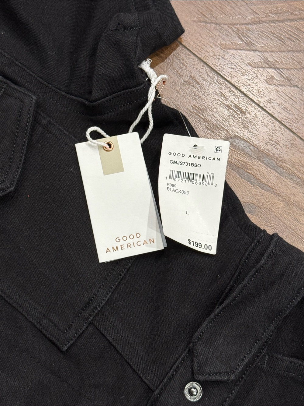 Good American Black Jumpsuit Romper